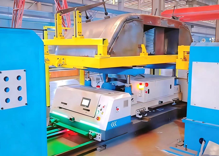 液压升降RGV现场